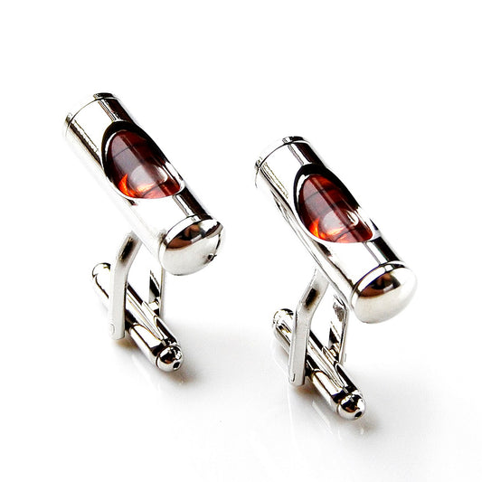 Red Bubble Level Cufflinks