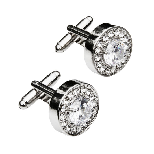 Faux Diamond Cufflinks