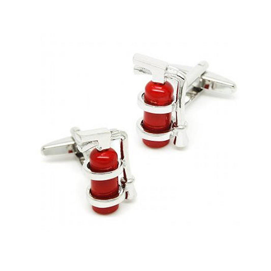 Fire Extinguisher Cufflinks