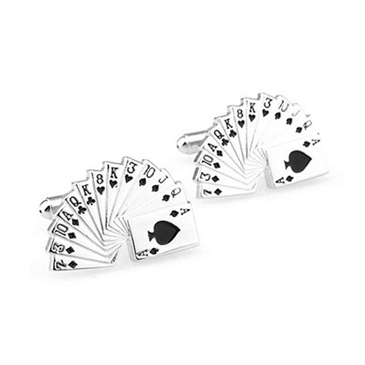 Casino Gambling Cards Cufflinks