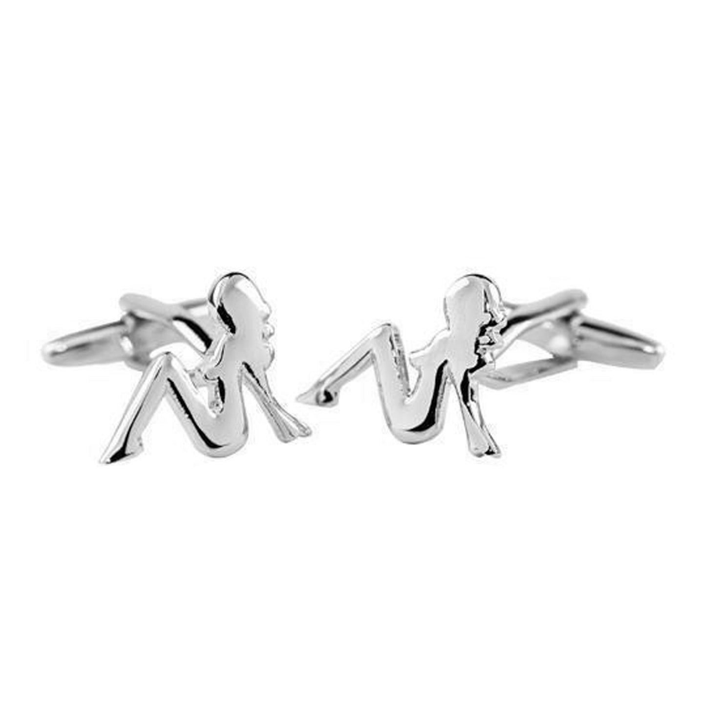 Sexy Lady Silhouette Cufflinks